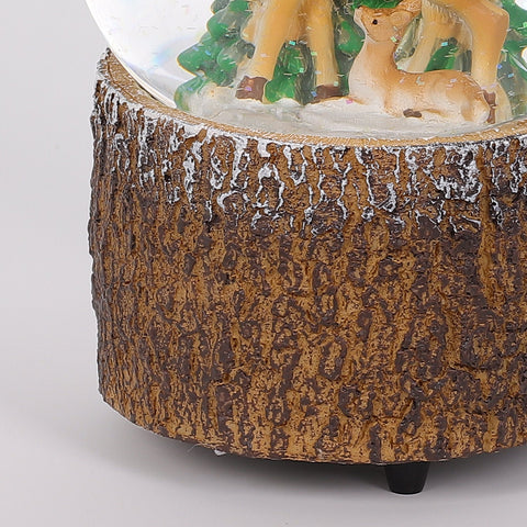 100Mm Music Water Globes - Deer