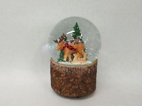 100Mm Music Water Globes - Deer