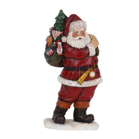 CHRISTMAS 5.51X2.75X11.23 INCH Resin santa décor