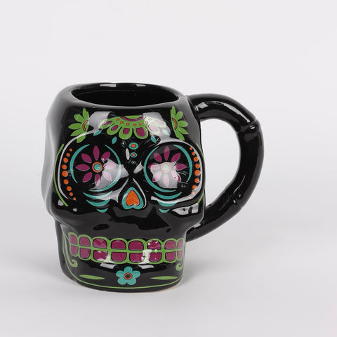 4.25IN HALLOWEEN SKULL MUG