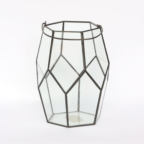 6x8in Glass Lantern decor
