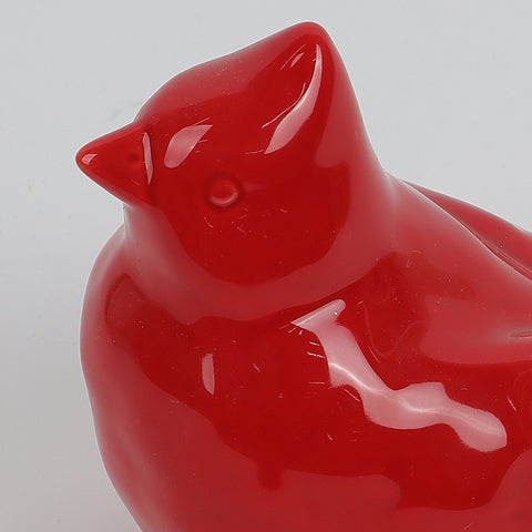 4.75*3.0*4.25 Pink Ceramic Bird Décor