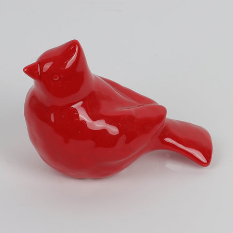 4.75*3.0*4.25 Pink Ceramic Bird Décor