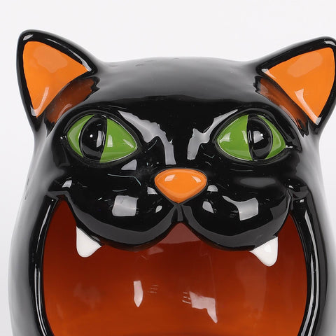 5.75IN HALLOWEEN CAT TEALIGHT