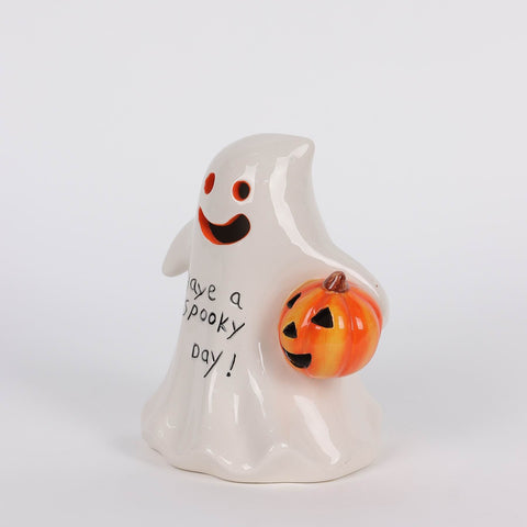 5.5IN HALLOWEEN GHOST W/LITE TABLE