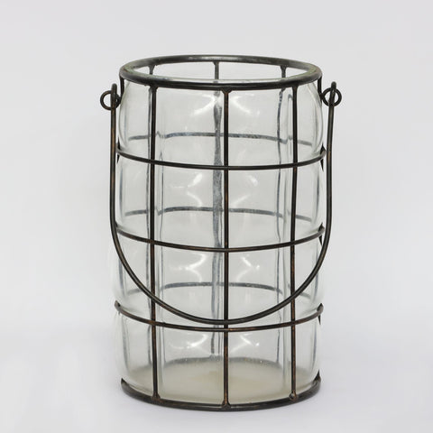 5.25x8.25in Glass Lantern holder