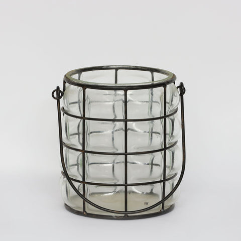 5.25x6.25in Glass Lantern Décor