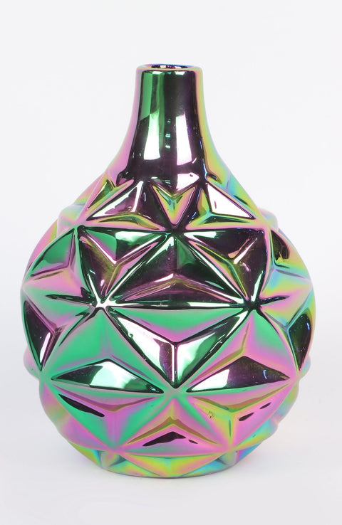 5.5''X7.5'' Petrol Glass Container Décor