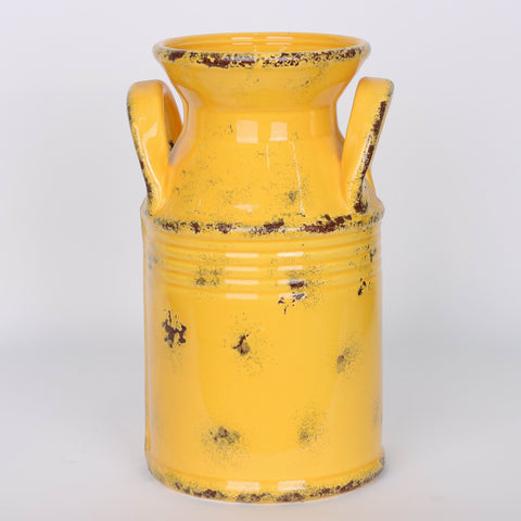6*5.5*9.75‘’Yellow Pot Décor