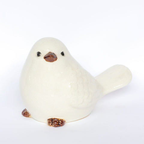 8.25x5x5.5in White Bird décor