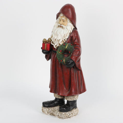 12IN RESIN SANTA DÉCOR