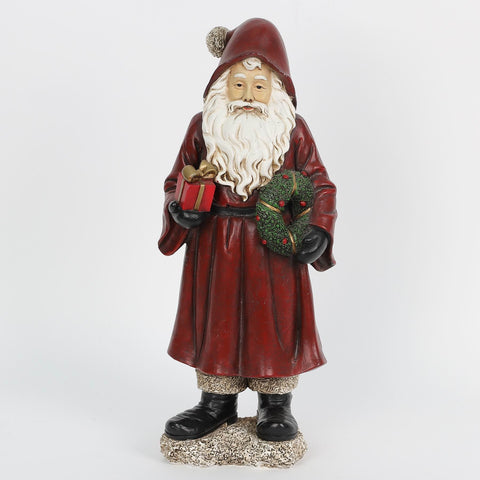 12IN RESIN SANTA DÉCOR