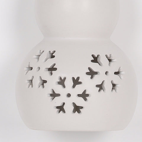 2.75X5In Ceramic Snowman W/Light Ornament