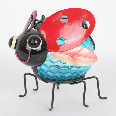 5*5*5.75''Beetle Glass Hanging Cup Deocr