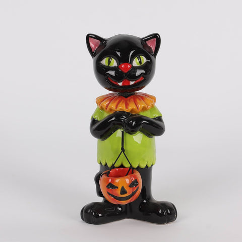 6.75IN HALLOWEEN CAT TABLE TOP