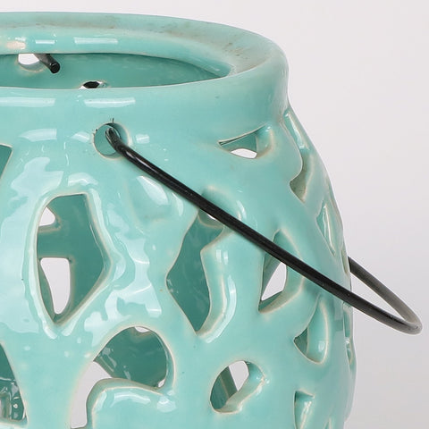 4.5*5''Lt Grn Candle Holder