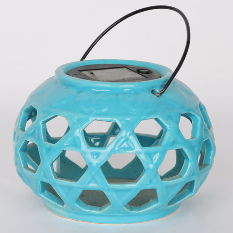 6.25*4.25‘’Blue Candle Holder Décor