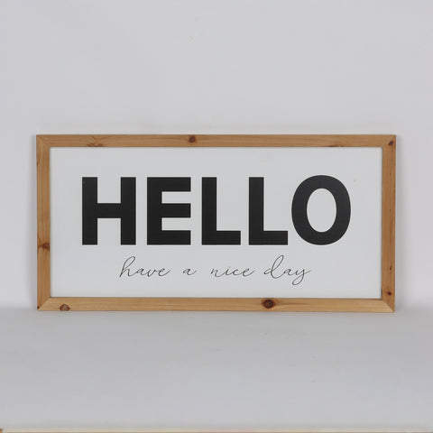 23.625*0.75*11.75‘’"Hello" Wall Décor