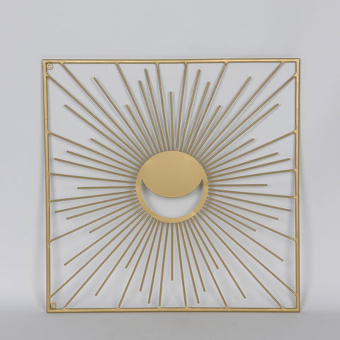 15.75*0.25*15.75‘’Gold Metal Wall Décor