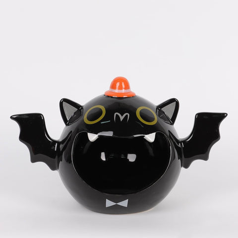 7.5IN HALLOWEEN BAT TEALIGHT HOLDER