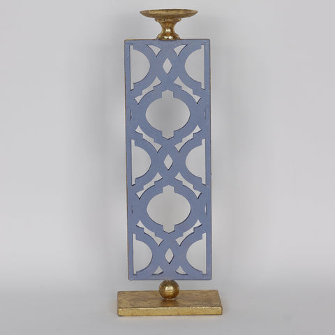 5.875*3.5*17.0‘’Blue Metal Décor
