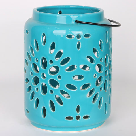 6.125*8‘’Blue Candle Holder Décor