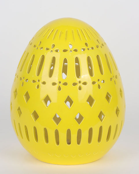 Ceramic Egg w/Light Décor