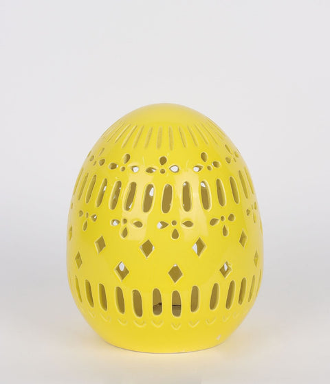 Ceramic Egg w/Light Décor