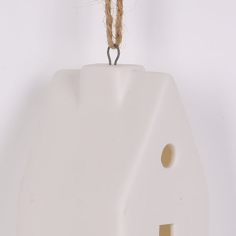 2X2X3.625In Matte Lighted House Ornament