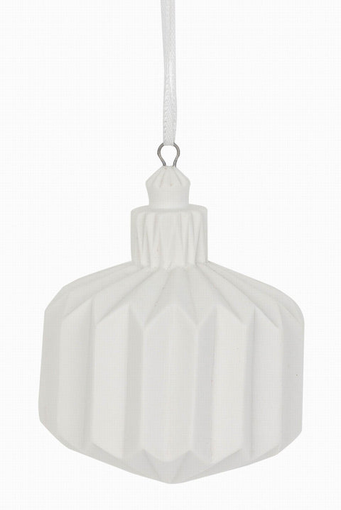 3.25X4.25In White Ornament