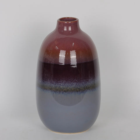 5.5*9.5‘’Savvy Ceramic Vase Reactive Glaza 