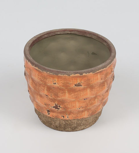 Ceramic Handmade looking Vase Décor 4.75"L x 4.125"H