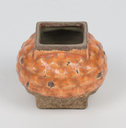 Ceramic Handmade looking Vase Décor 4"L x3.5"H