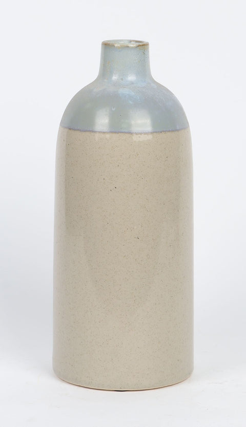 Glossy Ceramic Bottle Pot décor 4.25"L x10"H