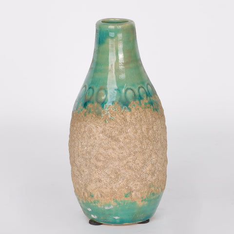 3*6.875''Green/Gold Vase Decor