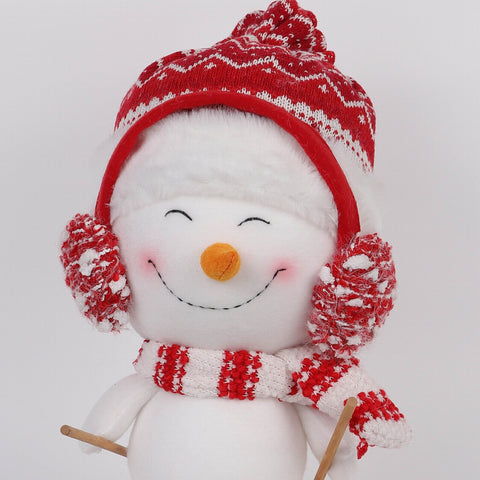 8.5*8*13‘’ Skiing Snowman Décor