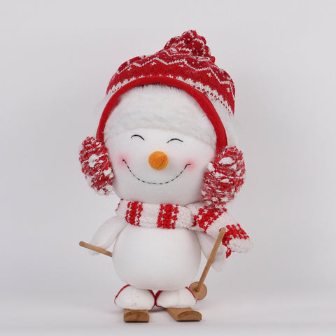 8.5*8*13‘’ Skiing Snowman Décor
