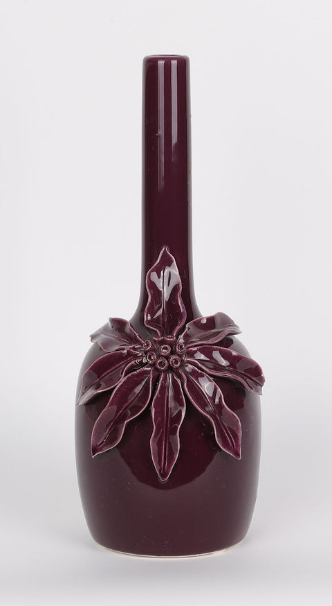 Ceramic Bottle Vase décor 4.5"L x12"H