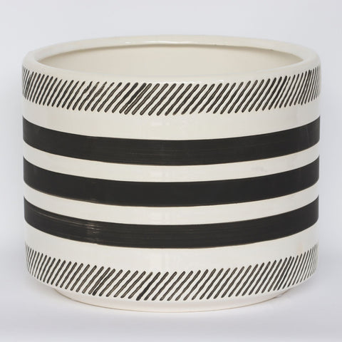 9.875x7.875in Ceramic Pot décor