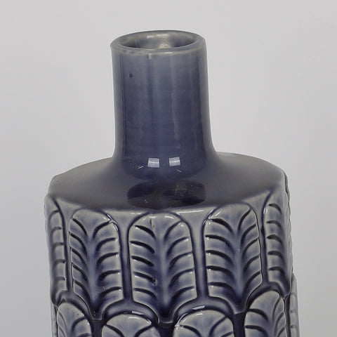 4.33*4.33*9‘’Dark Blue Ceramic Vase Décor