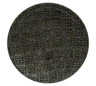 DIA 16.375" X 1.75" Black décor